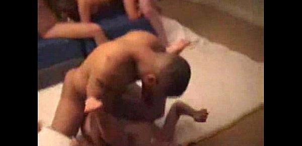  House party sexy orgy with multiple couples fucking simultaneously